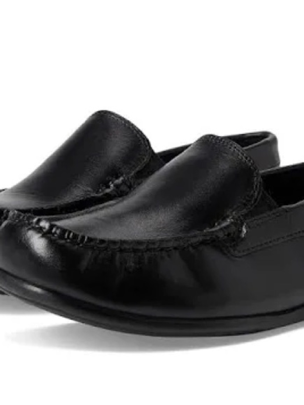 Florsheim Black Kids Leather Slip-On Loafers